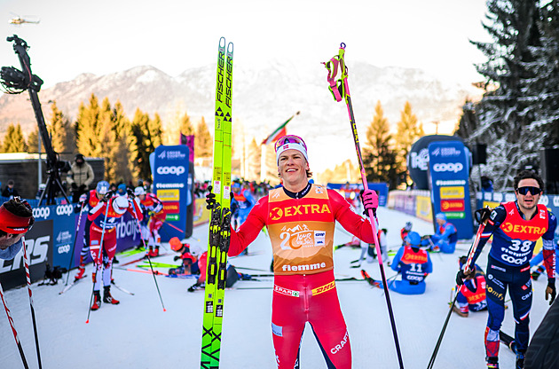 Klaebo má pátý triumf a nový rekord Tour de Ski, Novák celkově sedmadvacátý
