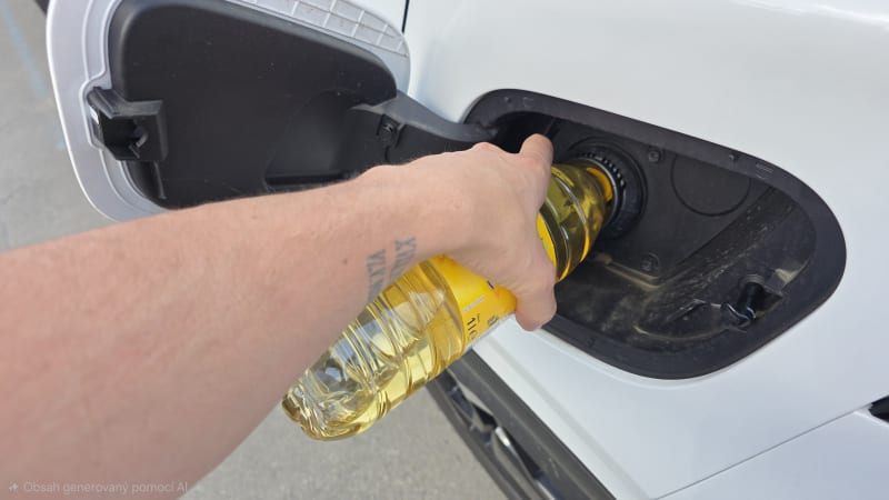 Řidiči místo nafty zkoušejí olej ze supermarketu. Úspora se ale může rychle prodražit