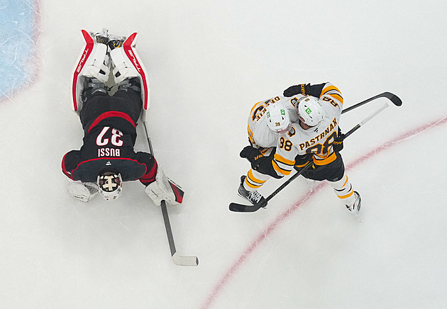 Klapka, Pastrňák a Zacha brali po dvou bodech, dařilo se i českým gólmanům