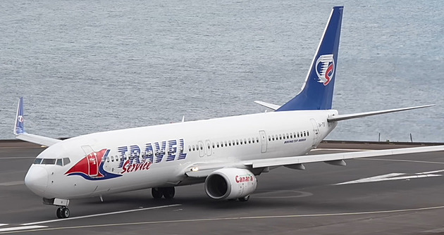 Letadlo Smartwings v Madeiře škrtlo ocasem o plochu. Pokračovalo do Prahy